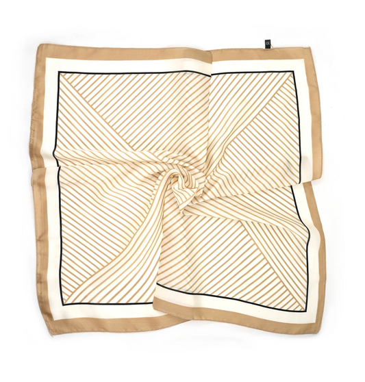 Classic Stripe Scarf | Tan