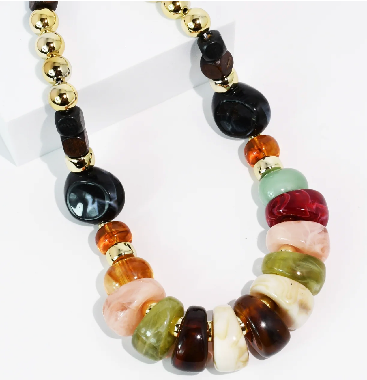 Treasure Beaded Statement Necklace