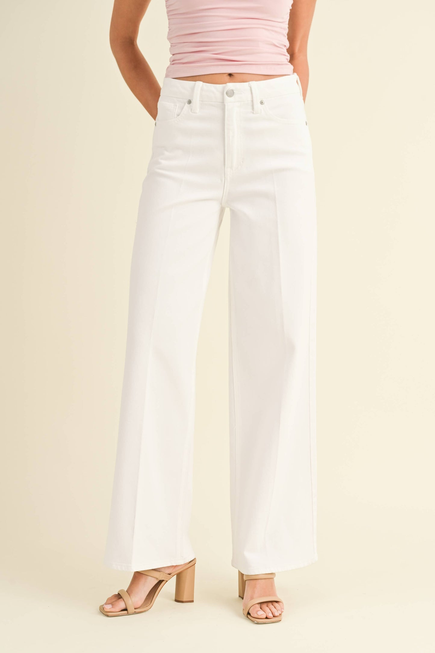 The Holly Wide Leg Palazzo Jean - Best & Co. Boutique