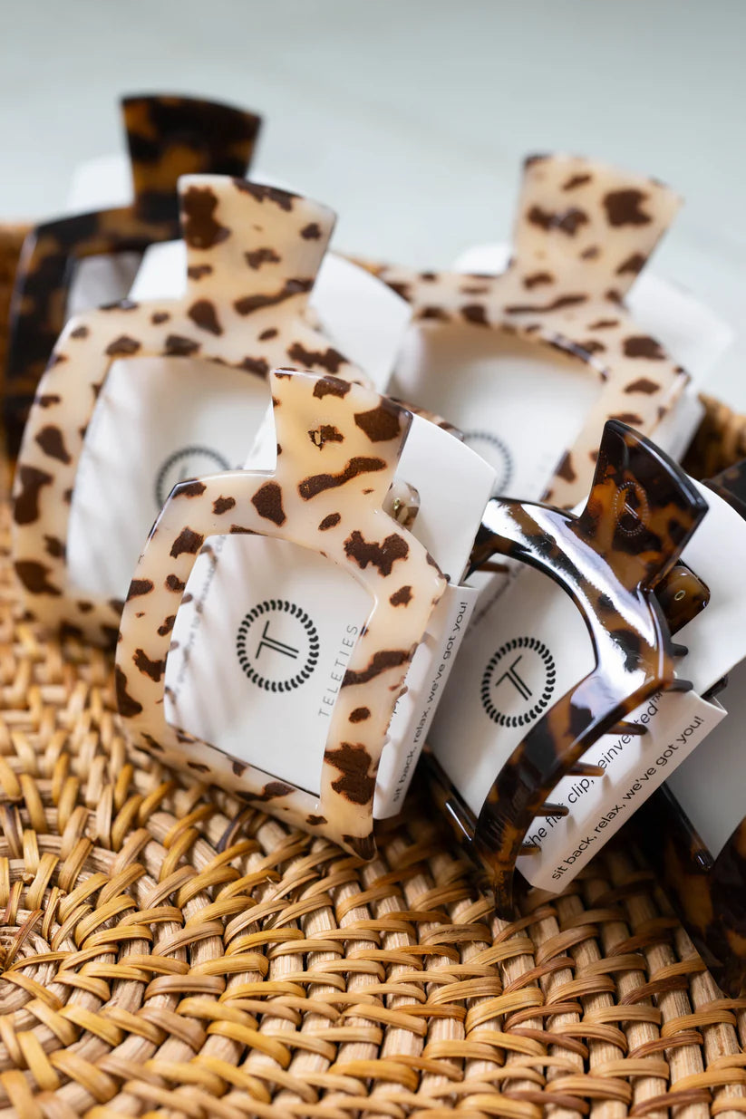 Teleties | Small Flat Square Hair Clip - Best & Co. Boutique