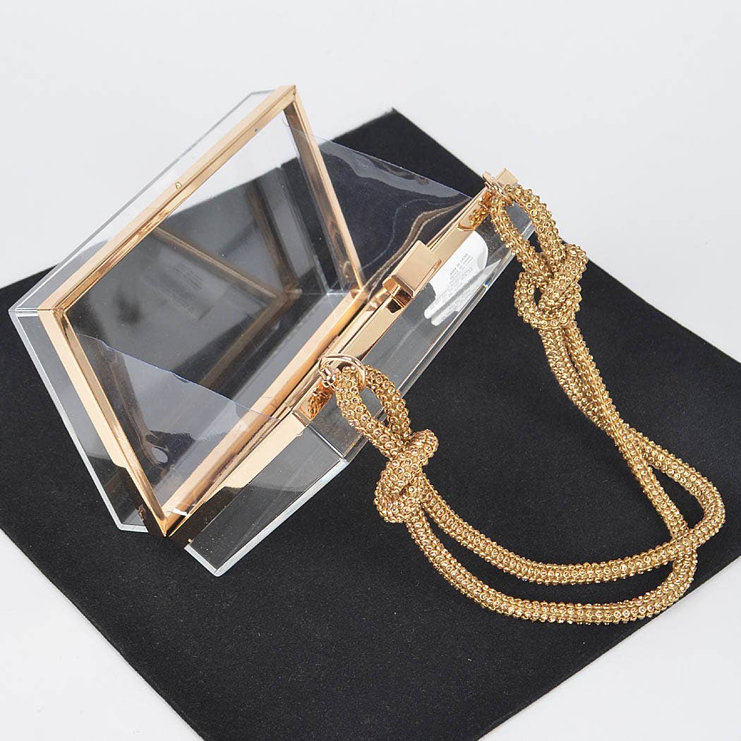 Golden Hour Clear Clutch