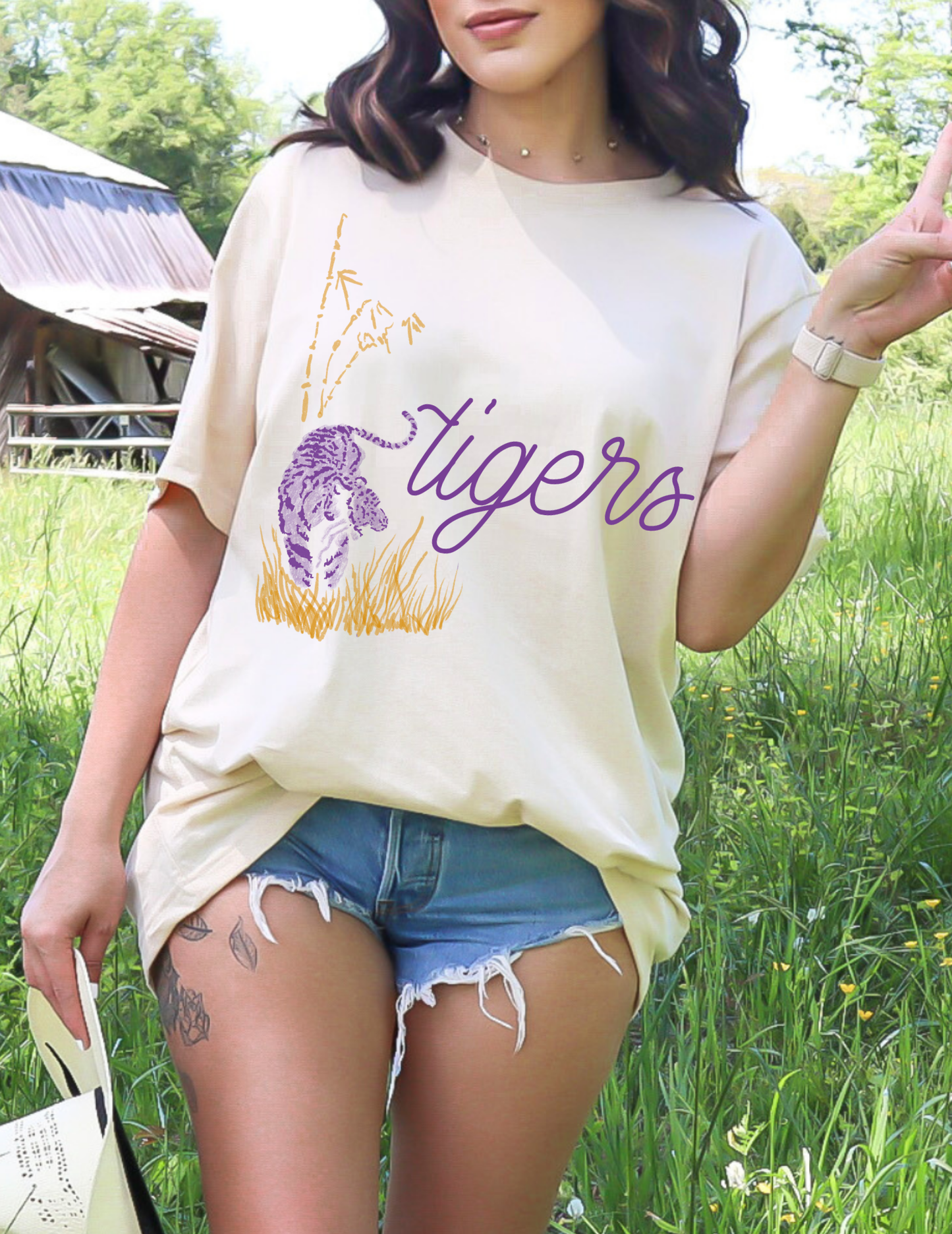 Tigers in the Grass Tee - Best & Co. Boutique