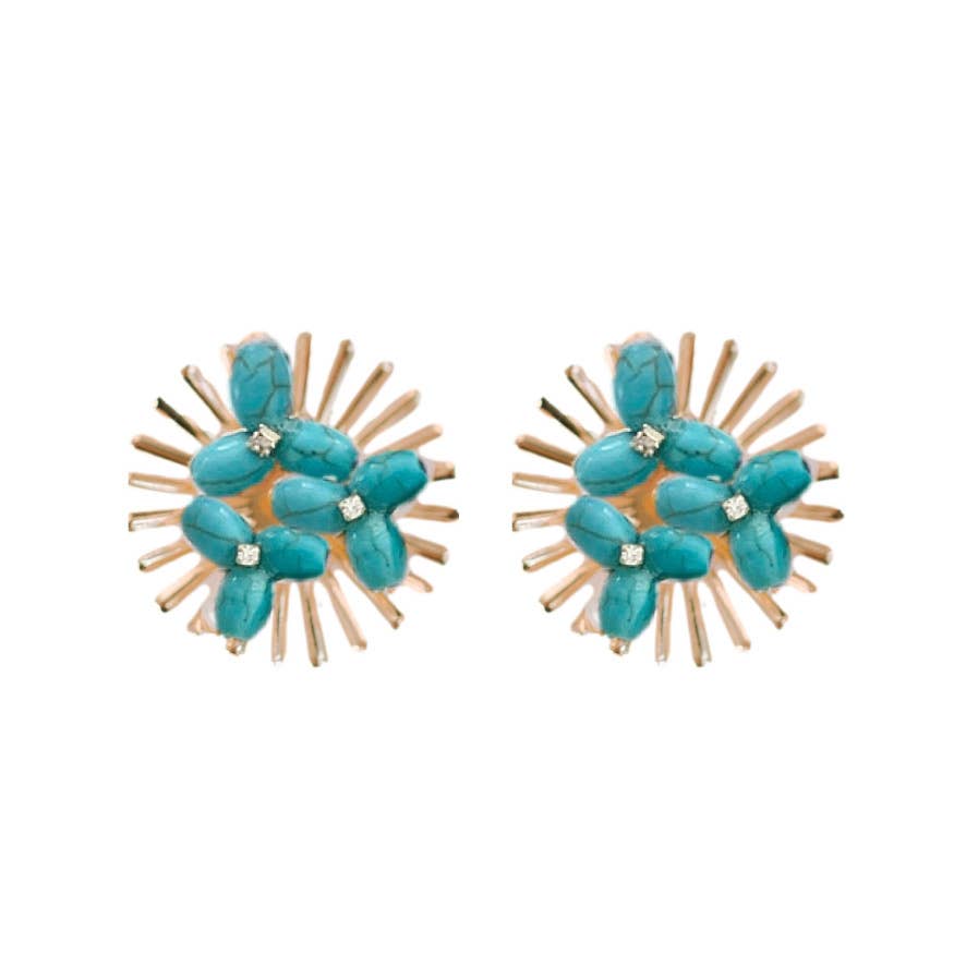 Ines Turquoise Earrings - Best & Co. Boutique