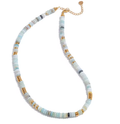 Coastal Stone Necklace | Multi Blue