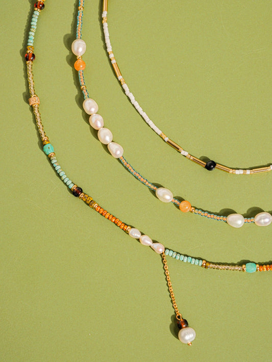 Sapphira 18K Bohemian Stack Necklace