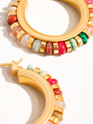 Capri Beaded Resort Hoops