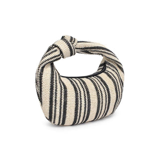 Tessa Straw Knotted Clutch (BW) - Best & Co. Boutique