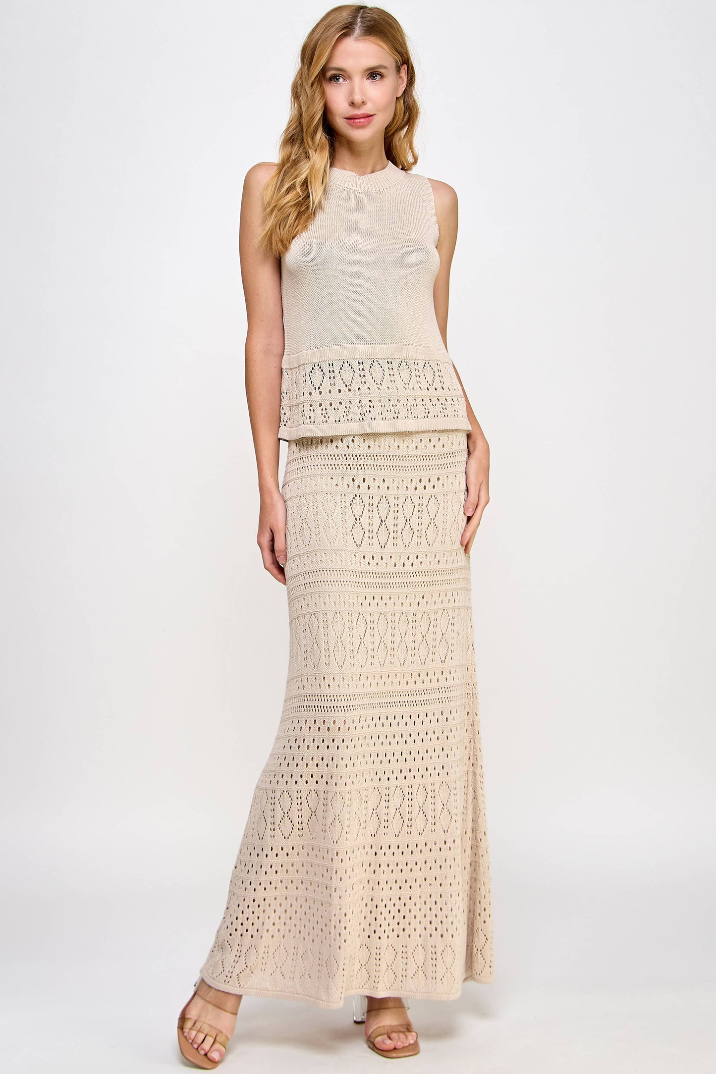 The Amber Knit Crochet Skirt - Best & Co. Boutique
