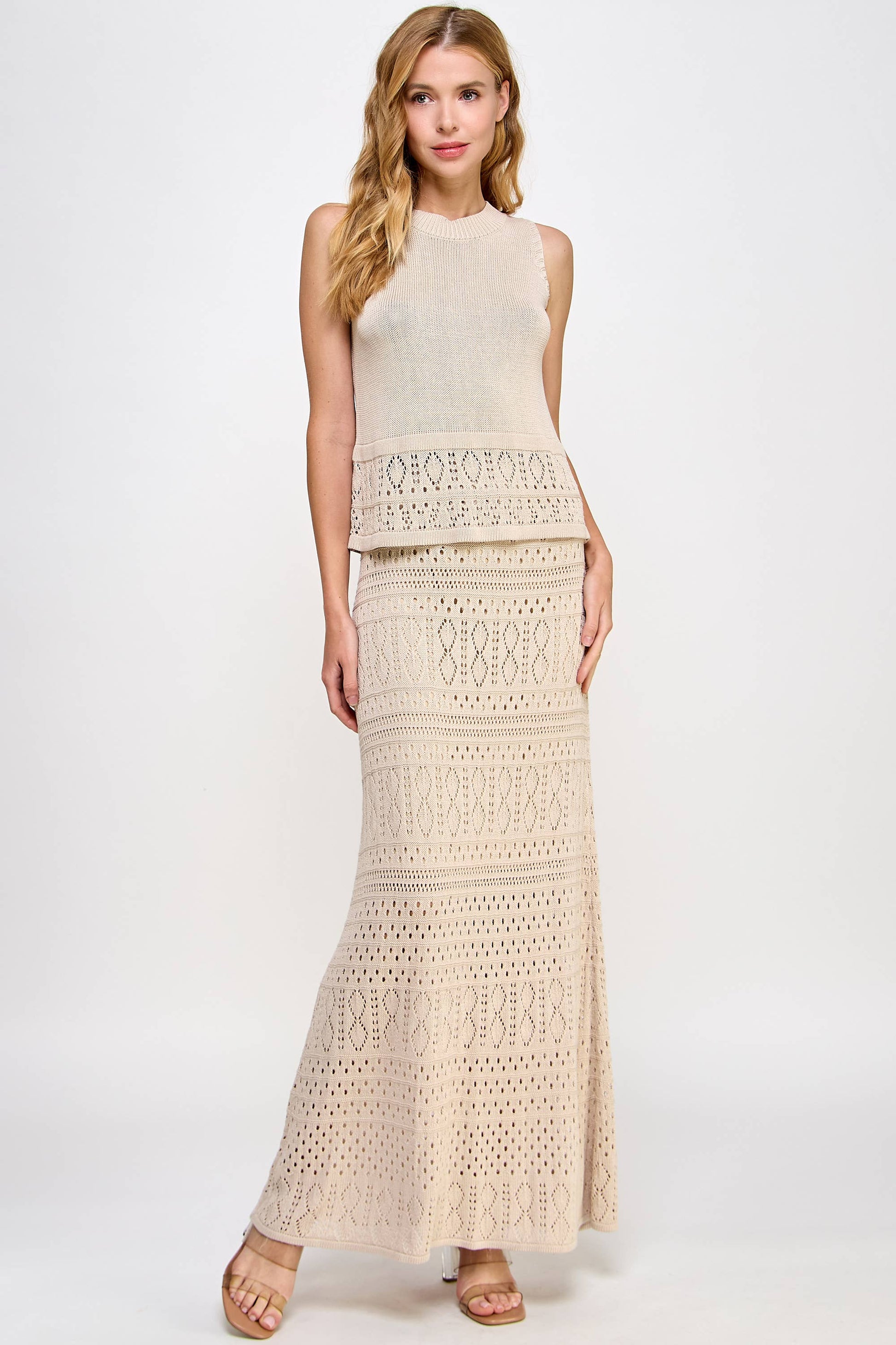 The Amber Knit Crochet Skirt - Best & Co. Boutique