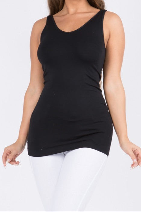 Reversible U-Neck/V-Neck Tank YELETE