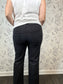 Kelsey Black Washed Ankle Flare