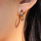 Rainbow Shimmer Hoops Gold