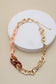 Peach Tortoise Acrylic Gold Chain - Best & Co. Boutique