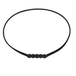 Elegant Skinny Stretch Belt | Black
