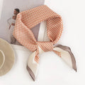 Orange Houndstooth Square Scarf - Best & Co. Boutique