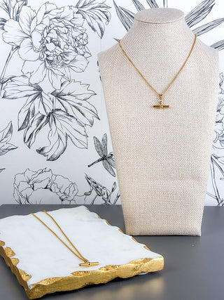 Dainty Bar Necklace | 18K Gold