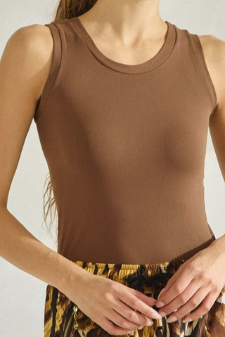 Reversible High-Low Neckline Seamless Tank, YELETE