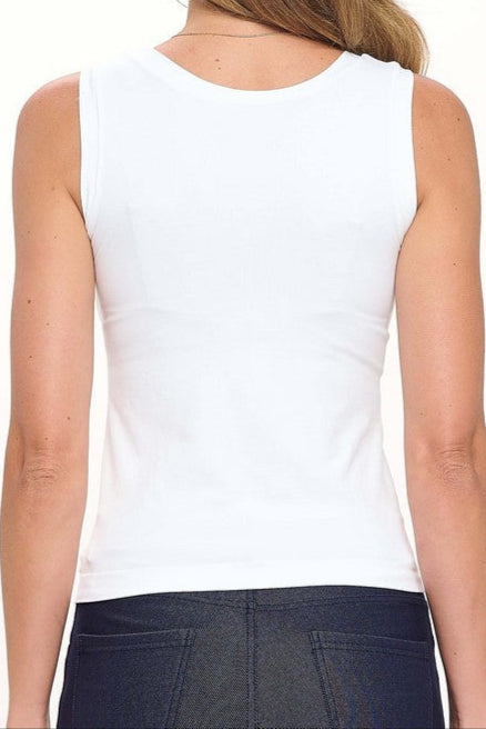 Reversible High-Low Neckline Seamless Tank, YELETE