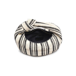 Tessa Straw Knotted Clutch (BW) - Best & Co. Boutique