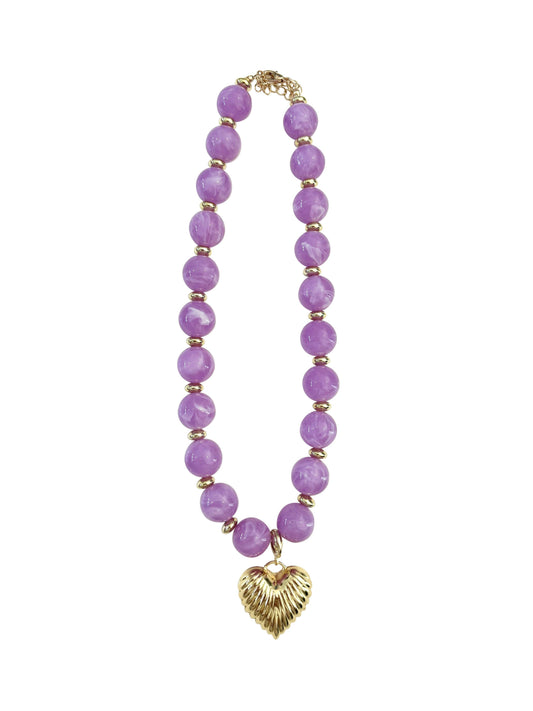 Purple and gold game day jewelry LSU