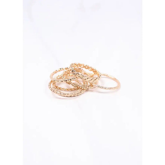 The Wolfe 7-Ring Stack - Best & Co. Boutique