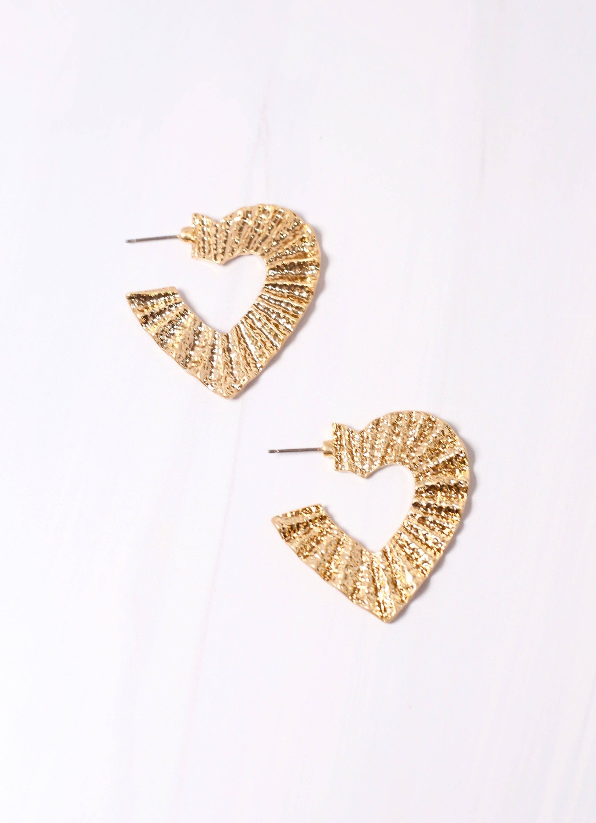 Love Heart Hoops - Best & Co. Boutique