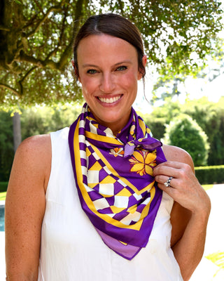 Hollis Purple Tiger Scarf | LRG