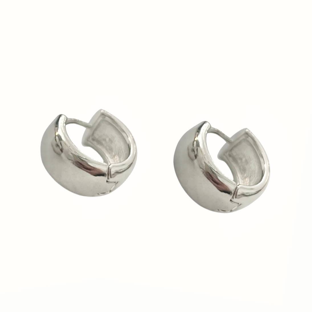 Mimi Chunky Hoops | Silver