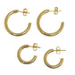 Tessa Gold Hoops | Medium