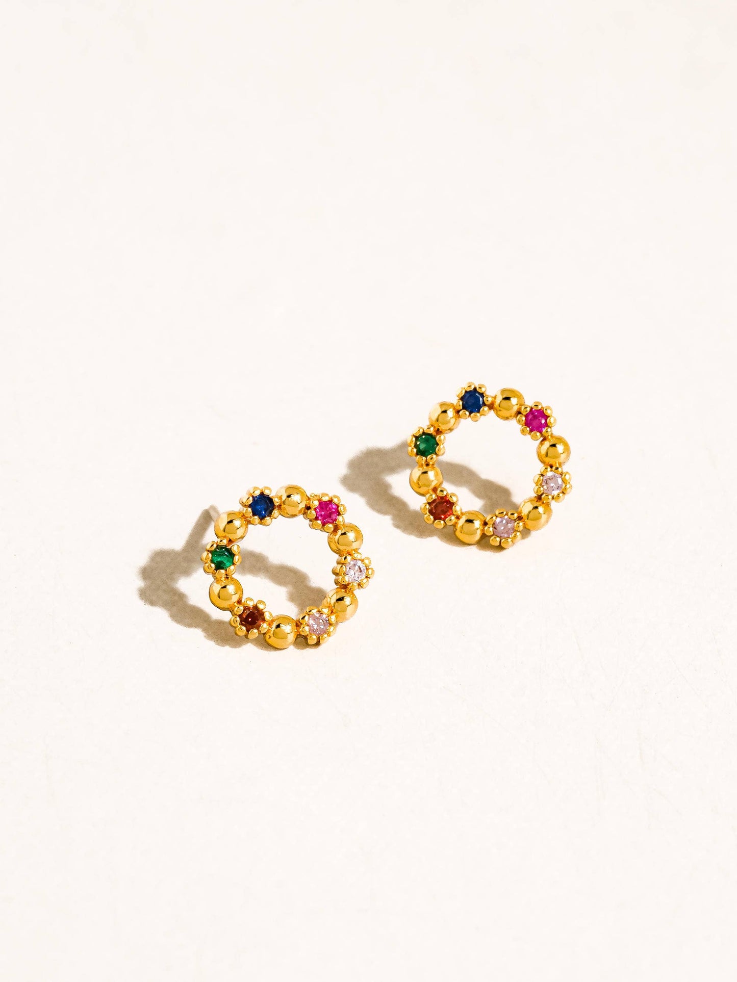 Manette Vintage Circle Studs