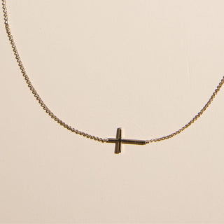 Eternal Grace Gold Cross Necklace