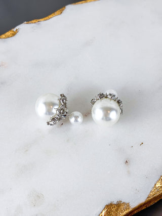 2-in-1 Luxe Pearl Front-Back Earrings