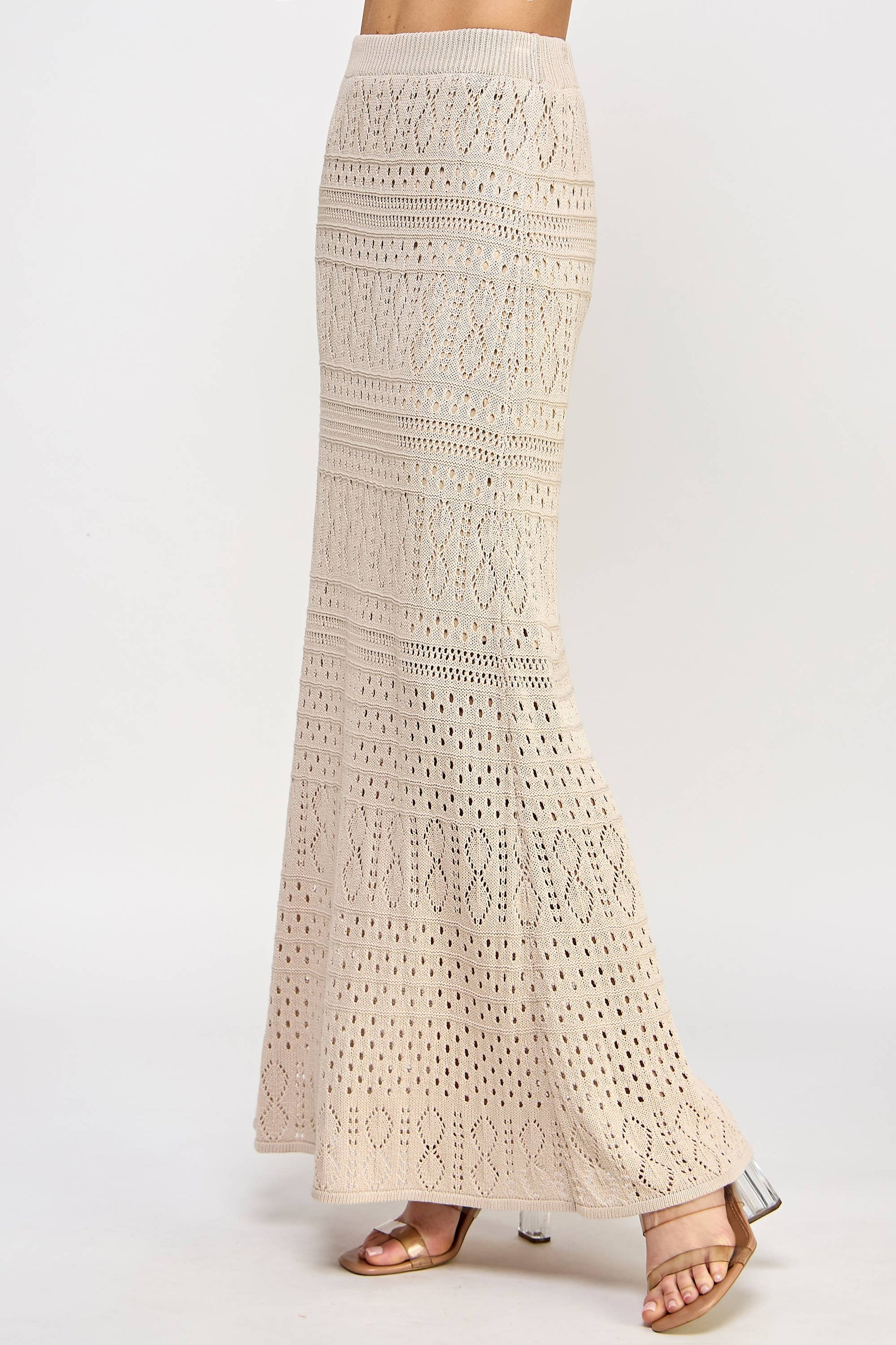 The Amber Knit Crochet Skirt - Best & Co. Boutique