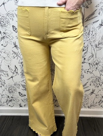 Limoncello Scallop Trouser
