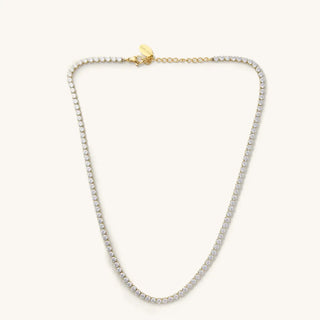 Stella Tennis Necklace | Gold