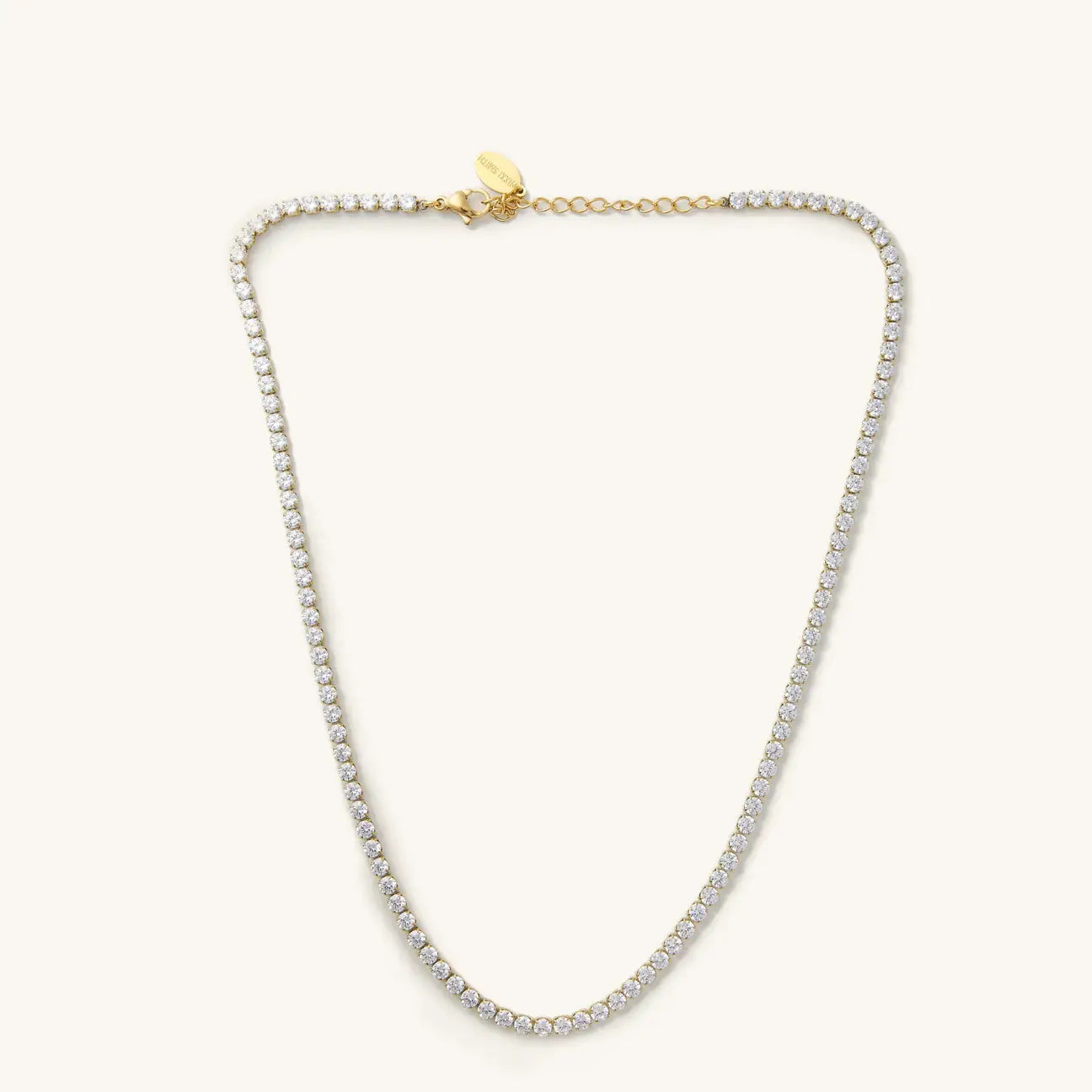 Stella Tennis Necklace | Gold
