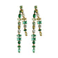 Green Ombre Crystal Earrings - Best & Co. Boutique