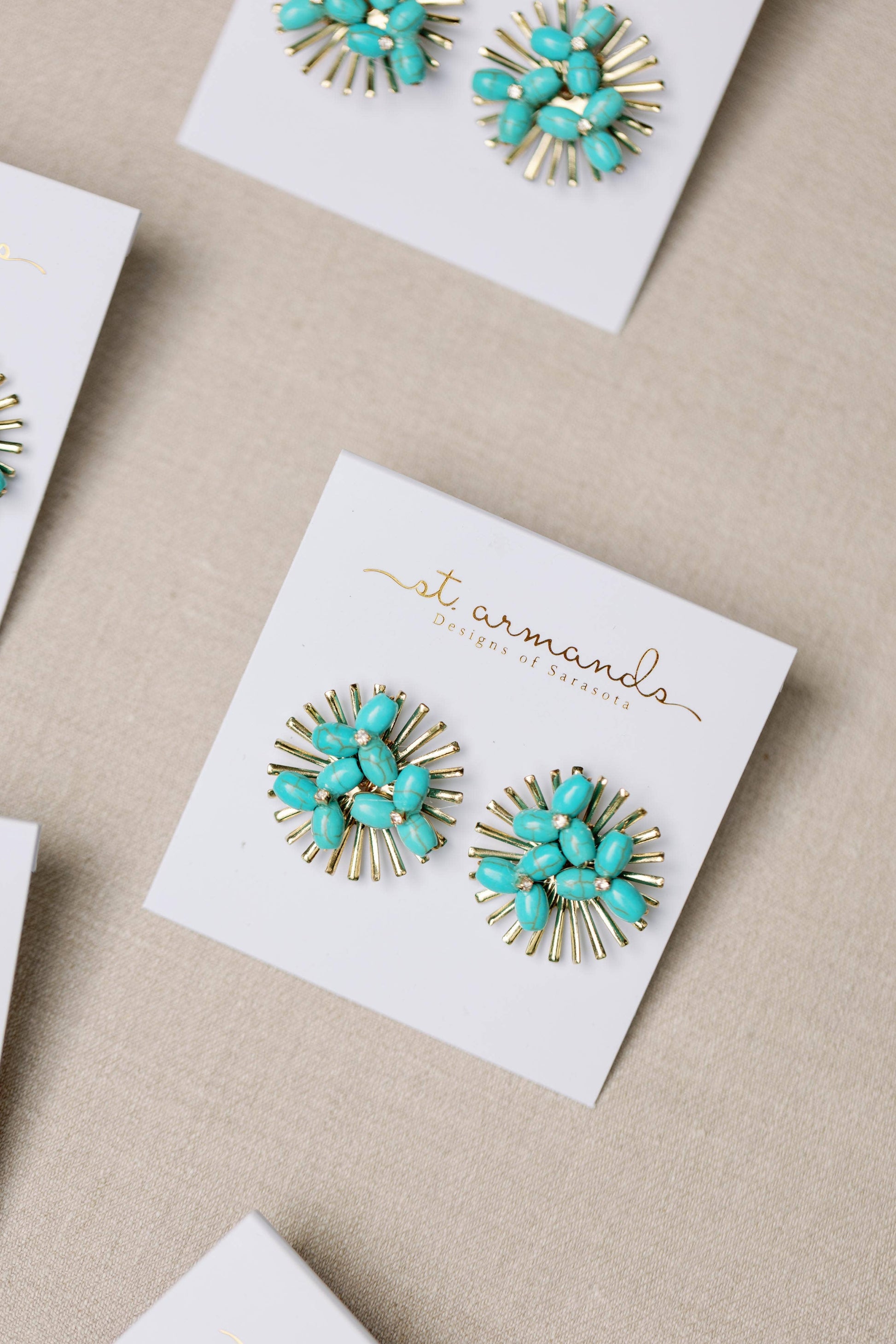 Ines Turquoise Earrings - Best & Co. Boutique
