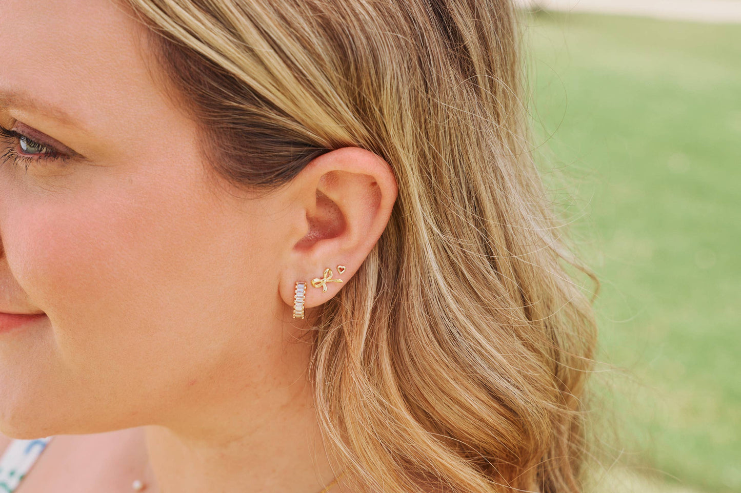 Esther Gold Diamond Hoops | MED