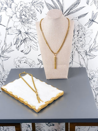 Tassel Pendant Necklace | 18K
