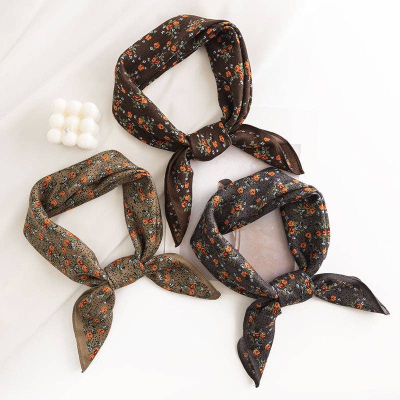 Vintage Floral Scarves (25.5x25.5) - Best & Co. Boutique