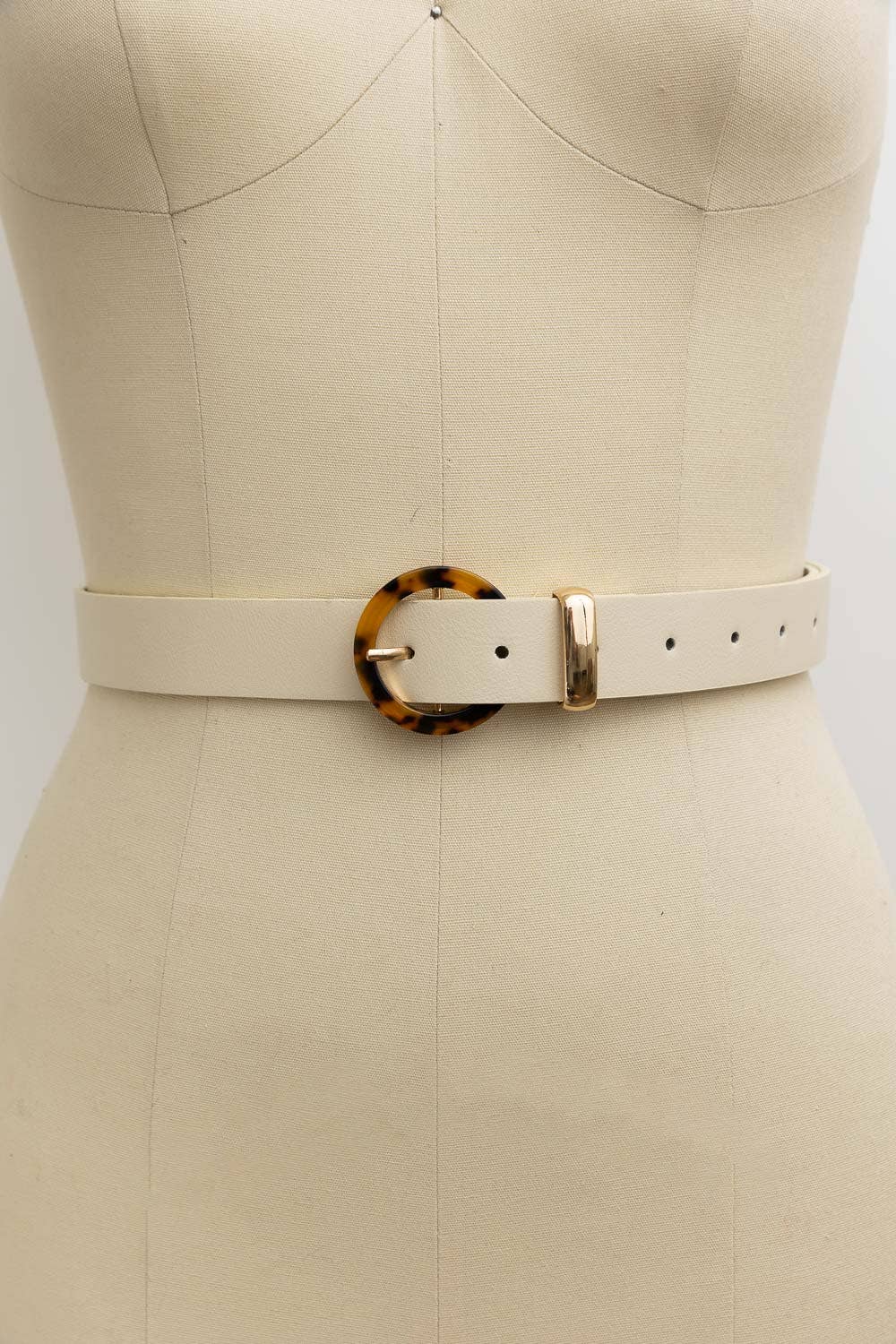Tortoise Shell Pattern O Ring Buckle Belt - Best & Co. Boutique