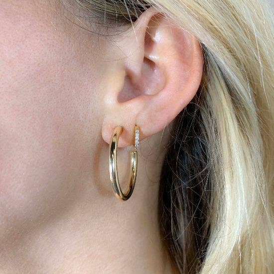 Tessa Gold Hoops | Medium