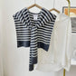 Charcoal Striped Shawl - Best & Co. Boutique