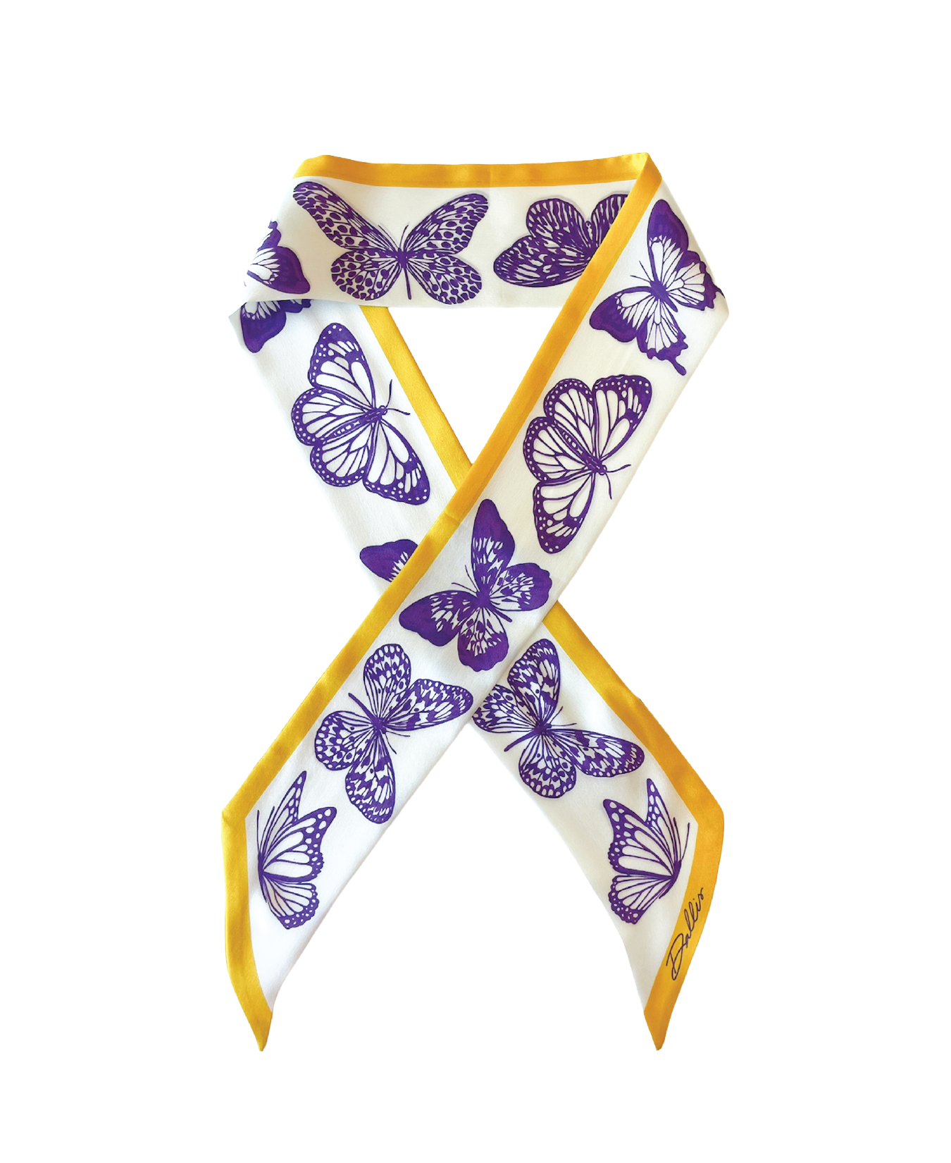 The Mariposa Silk Twilly Scarf