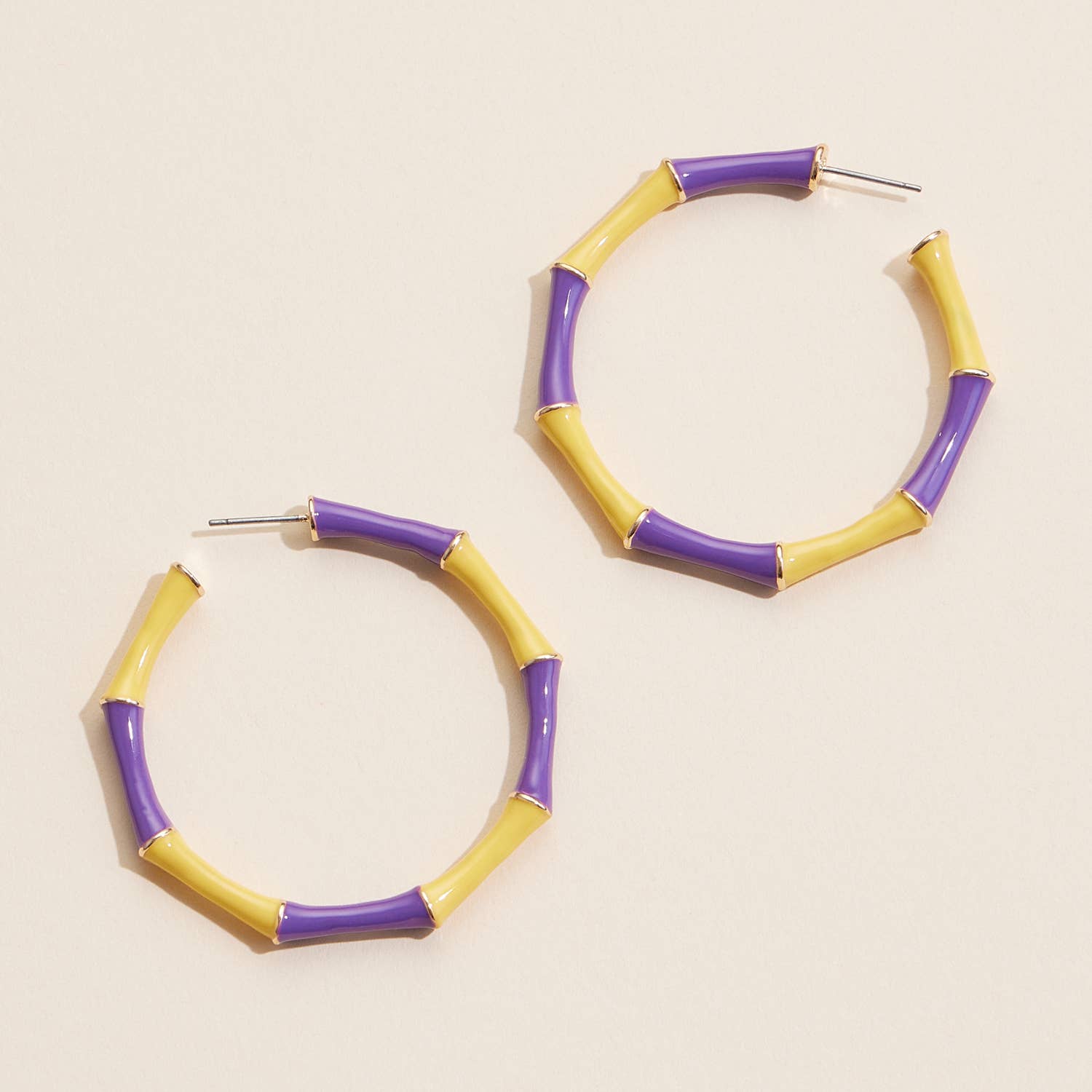 purple and gold game day jewelry