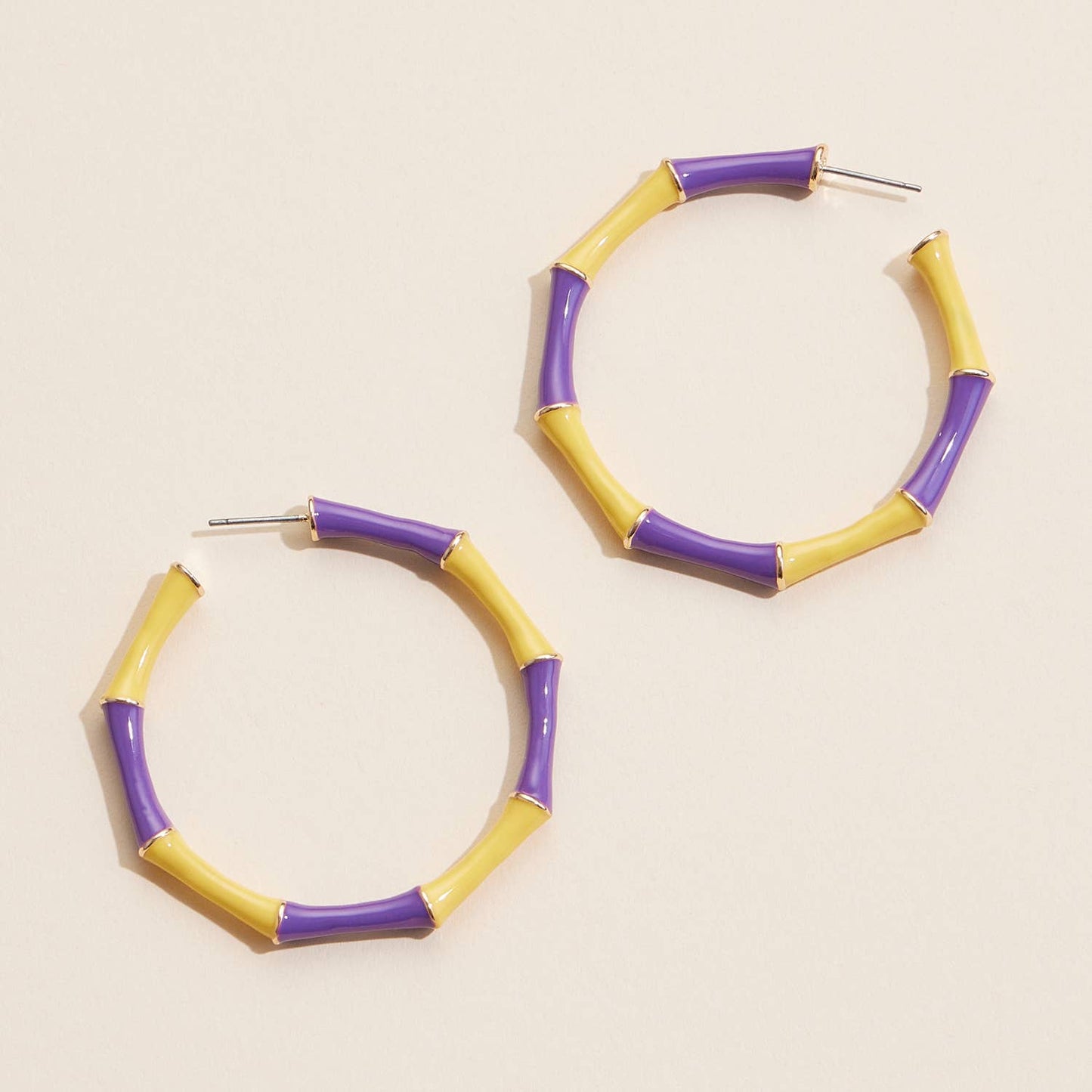purple and gold game day jewelry