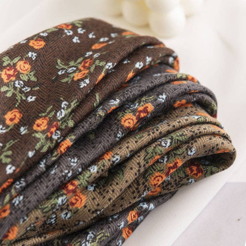 Vintage Floral Scarves (25.5x25.5) - Best & Co. Boutique