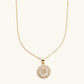 Antique Crystal- Adjustable Gold Necklace
