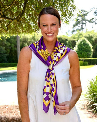 Hollis Purple Tiger Scarf | LRG